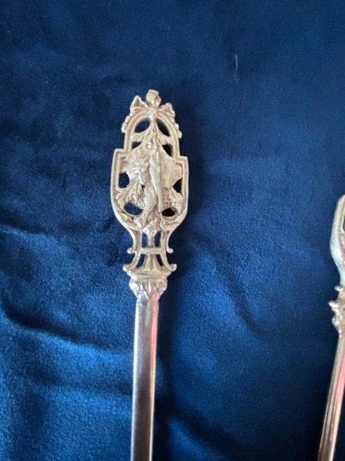Spies (8) - Zilver - vlees/fruitspiesjes, Antiek en Kunst, Antiek | Zilver en Goud