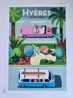 Monsieur Z - Original Travel Poster Hyères Van Wolkswagen