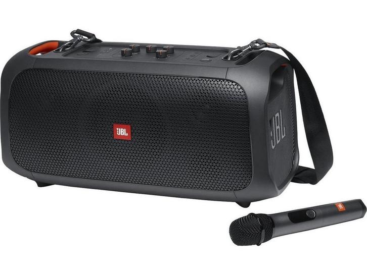 JBL PartyBox On The Go - Draadloze Bluetooth speaker met, Huis en Inrichting, Woonaccessoires | Overige, Zo goed als nieuw, Verzenden