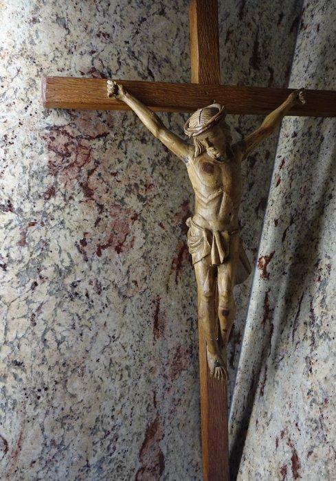 Crucifix - Hout - 1900-1910 - Kruisbeeld, Antiek en Kunst, Antiek | Boeken en Manuscripten