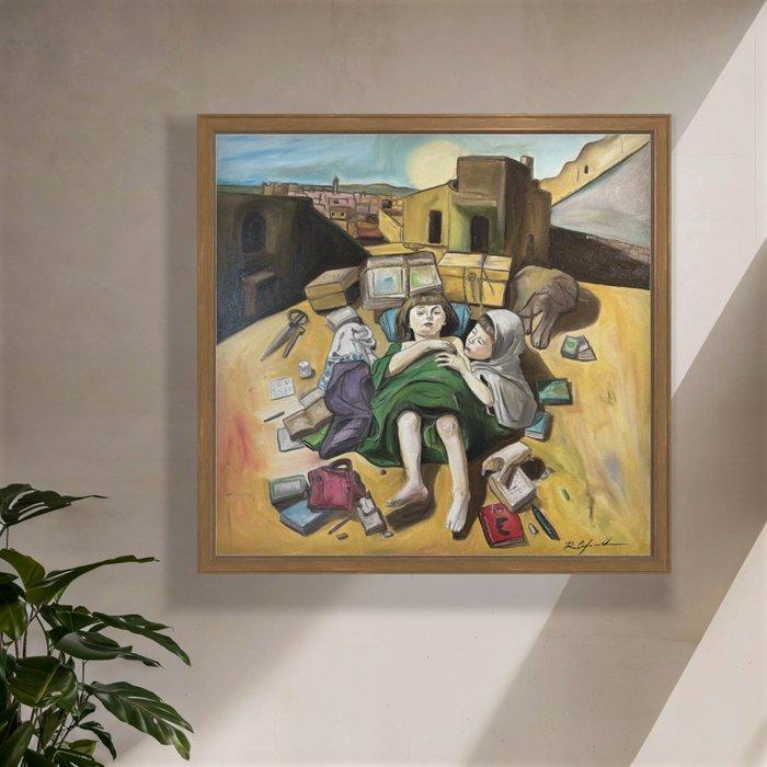 Roberto Cafarotti - Child Cry, Antiek en Kunst, Kunst | Schilderijen | Modern