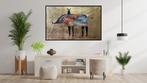 Angel Rivas - GOLDEN NATURE - XL, Antiek en Kunst, Kunst | Schilderijen | Modern