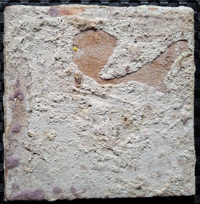 Carreau - Ancienne tuile en faïence de Delft avec un lièvre, Antiek en Kunst, Antiek | Glaswerk en Kristal