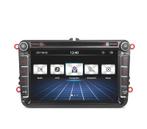 AUTORADIO 2DIN 8 POUR VOLKSWAGEN VW USB GPS TACTIL HD, Verzenden