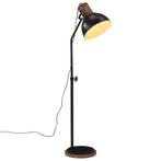 vidaXL Vloerlamp 25 W E27 30x30x100-150 cm zwart, Huis en Inrichting, Verzenden, Nieuw