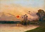 Henry Jacques Delpy (1877-1957) - Sunset along the Seine