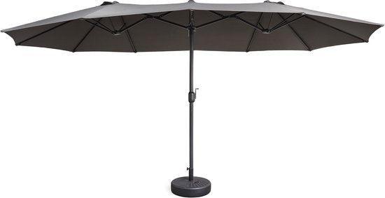 2dekans | LIFA GARDEN - Dubbele Parasol met Beschermhoes -, Tuin en Terras, Parasols, Ophalen of Verzenden