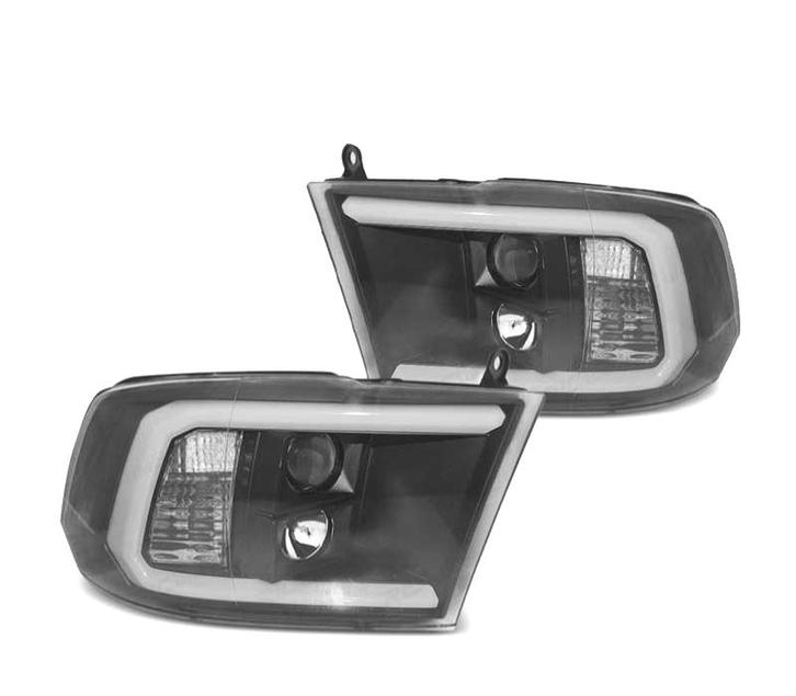 PHARES DODGE RAM  09-18 LED  DAYLIGHT NOIR, Auto-onderdelen, Verlichting, Verzenden