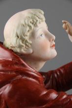 Beeldje - Antonius van Padua - Visioen - Biscuit porselein, Antiek en Kunst