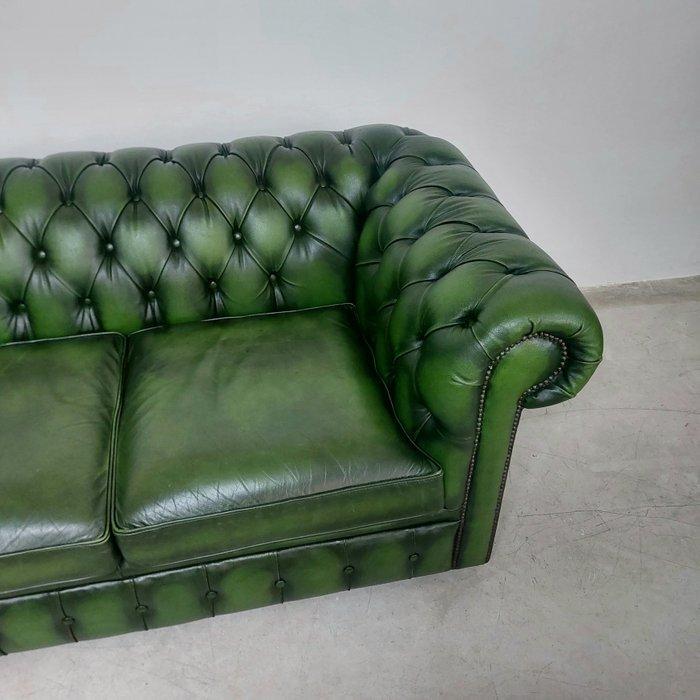 Chesterfield style - Sofa - club - Leder, Hout - Vintage, Antiquités & Art, Curiosités & Brocante