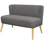 Loveseat - Houten Poten - 2-Zits - Donkergrijs, Huis en Inrichting, Ophalen of Verzenden, Nieuw, Stof, Modern