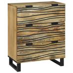 vidaXL Dressoir met lade Bruin 60 x 33.5 x 75 cm Massief, Verzenden, Nieuw