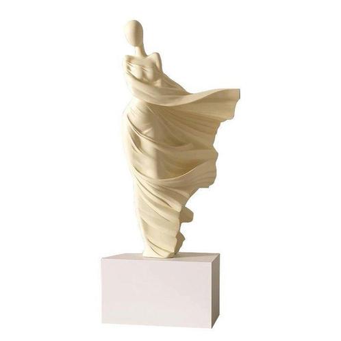 Beeldje - Flowing dress figurine with abstract face - Hars, Antiek en Kunst, Curiosa en Brocante