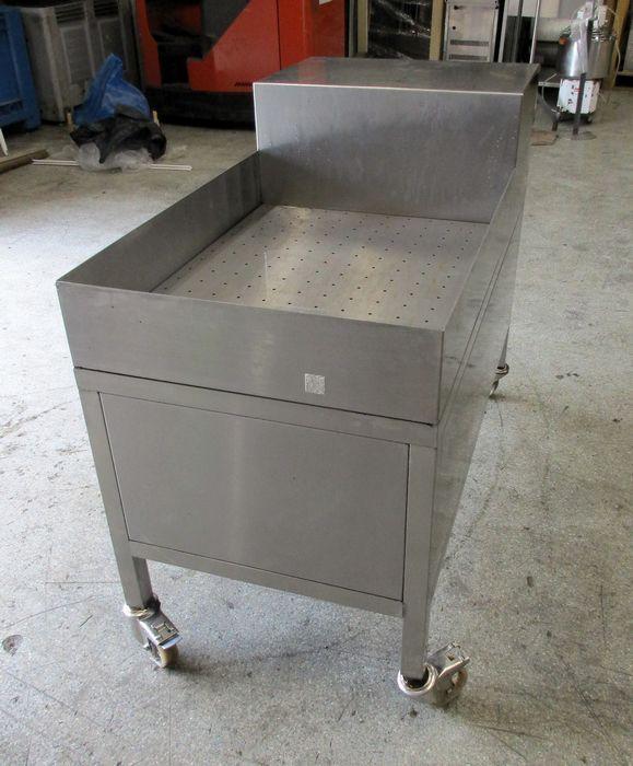 RVS Ijsbak, Crushed ice bak op wielen, B60 x D120 x H70cm, Zakelijke goederen, Horeca | Keukenapparatuur