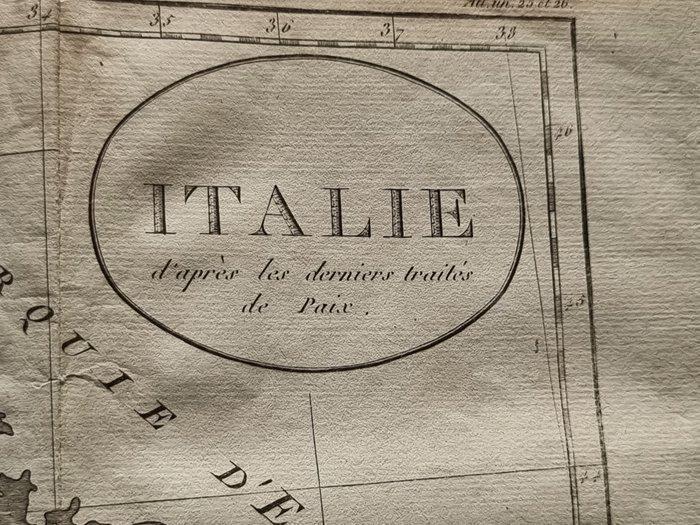 Italië - Mappa; Blondeau Alexandre - Italia - 1801-1820, Boeken, Atlassen en Landkaarten
