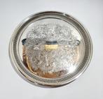 Dienblad - Elegante zilverkleurige ronde dienblad – 37 cm -, Antiek en Kunst, Antiek | Meubels | Tafels
