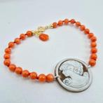Bloedkoraal - Verguld, Zilver - Armband - MIDDELLANDSE ZEE, Nieuw