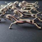 Porte couteau (12) - Chevaux - metal argenté, Antiek en Kunst