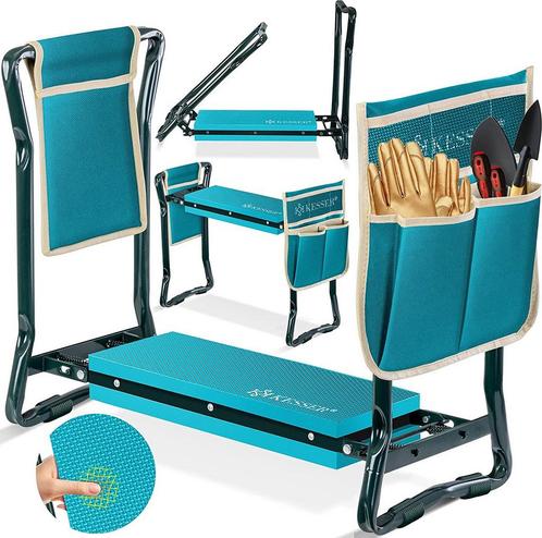 KESSER® 2 in 1 XXL tuinbank knielbank gevoerde zitting onder, Doe-het-zelf en Bouw, Gereedschap | Overige machines, Verzenden
