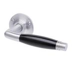 Deurklink - Deco mat nikkel, rond rozet niet geveerd - de..., Ophalen of Verzenden, Nieuw, IJzer, Klink of Kruk