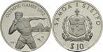 Samoa 10 $ Tala 1991 zilver Oz Unze Olympia 1992 Kugelsto..., Verzenden