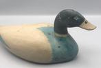 Lokeend - Canard en bois sculpté et peint à la main