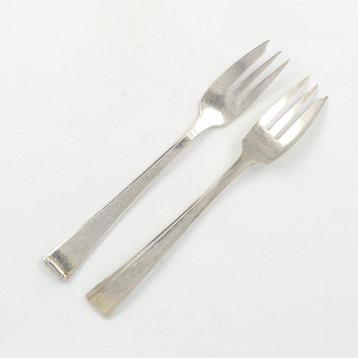 NO RESERVE ART-DECO (grote) - Fourchette à gâteau (12) - beschikbaar voor biedingen