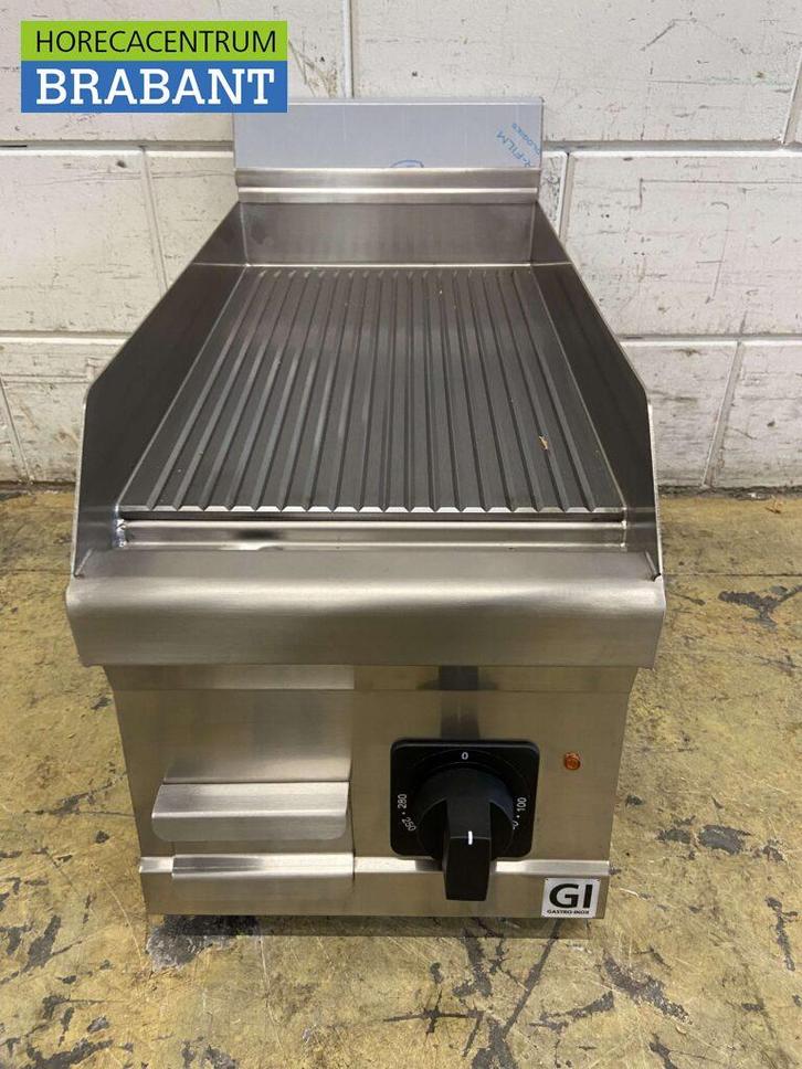 RVS Gastro-Inox Bakplaat Grillplaat Geribbelde plancha 30 cm, Articles professionnels, Horeca | Équipement de cuisine, Enlèvement ou Envoi
