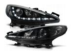 Koplamp unit  LED DRL geschikt voor Peugeot 207 Black, Nieuw, Peugeot, Verzenden