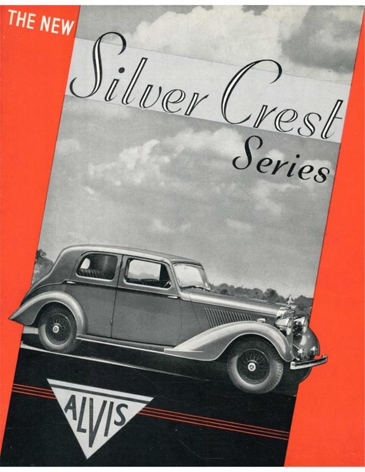 1937 ALVIS SILVER CREST BROCHURE ENGELS, Boeken, Auto's | Folders en Tijdschriften