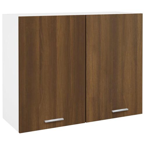 vidaXL Hangkast Lyon 80x31x60 cm bewerkt hout bruin, Huis en Inrichting, Kasten | Overige, Nieuw, Verzenden