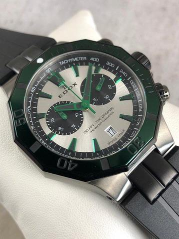 Edox - Delfin Chronograph - 10112-37GNVCA-ANV - Homme -