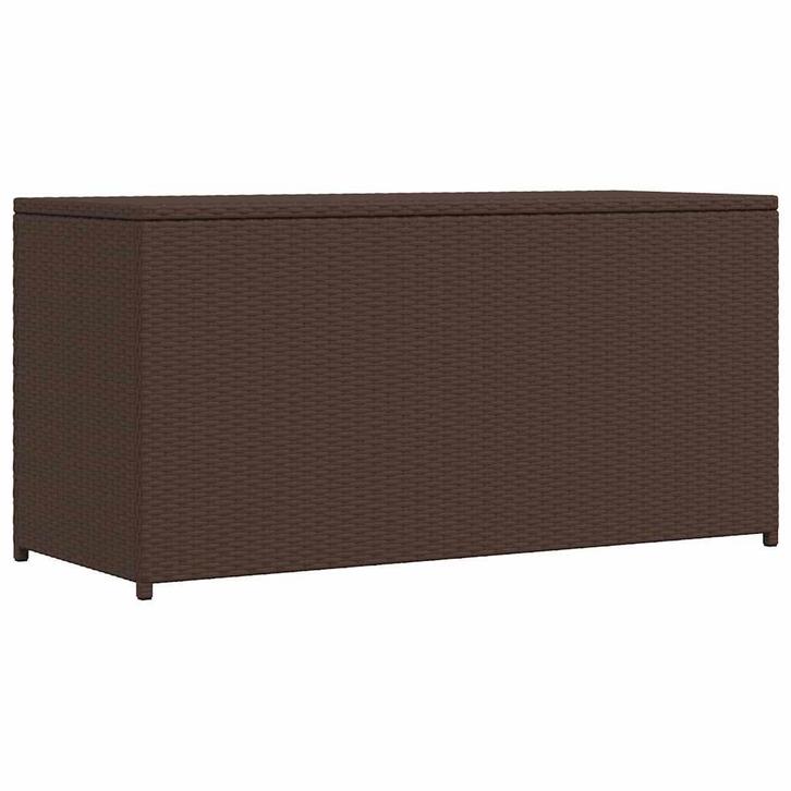vidaXL Tuinbox 120x50x60 cm poly rattan bruin, Tuin en Terras, Bergingen en Tuinkasten, Nieuw, Verzenden