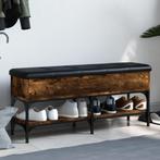 vidaXL Schoenenbank 102x32x45 cm bewerkt hout gerookt, Verzenden, Nieuw