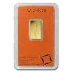 5 gram - Goud - Valcambi Suisse LBMA 9999 Gold Bar Certified, Postzegels en Munten, Edelmetalen en Baren