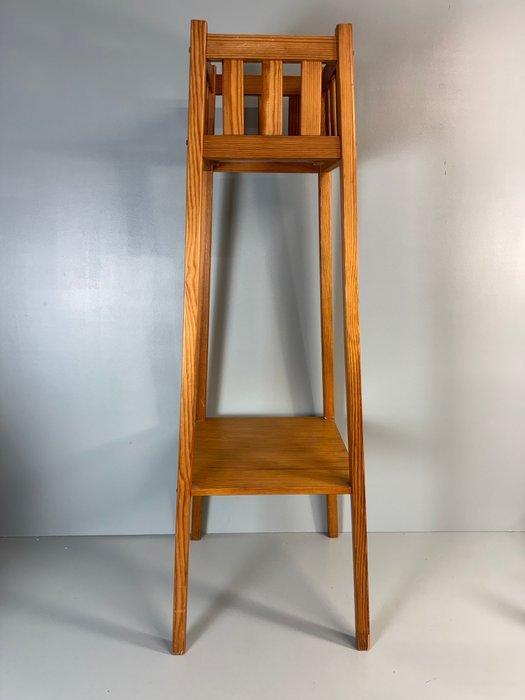 Tafel - Elegante Grenen Houten Piëdestal voor Planten en, Antiek en Kunst, Curiosa en Brocante