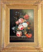 G. B. Amhugh (XX) - Still life of a vase of flowers, Antiek en Kunst