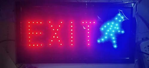 Exit uitgang LED bord lamp verlichting licht bak reclamebord, Huis en Inrichting, Lampen | Overige, Nieuw, Verzenden