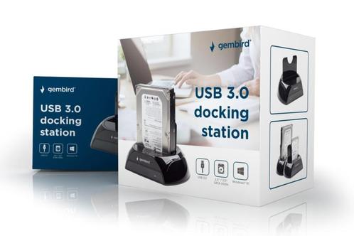 Docking station SATA HDD SSD harde schijf  2.5 + 3.5 inch us, Computers en Software, Pc speakers, Nieuw, Verzenden