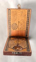 Schipperskompas - Hout - Kompas en zonnemeter., Antiek en Kunst