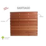 Tuinscherm in hout - santiago - b 200 x h 180, Tuin en Terras