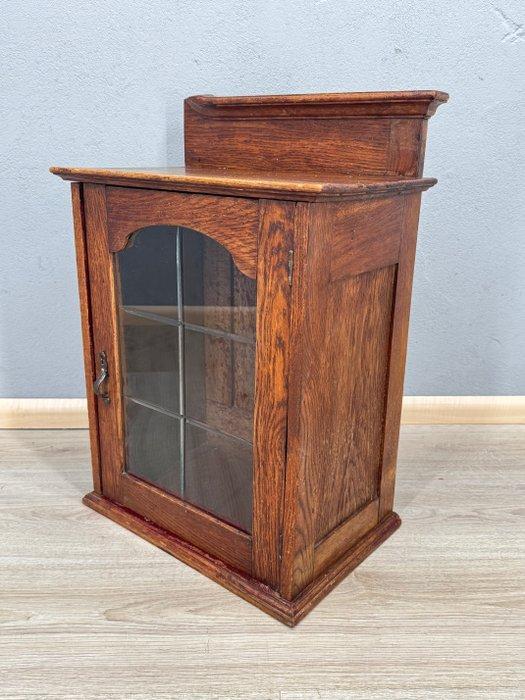 Kast - Hout, Glas - Kast, Antiquités & Art, Curiosités & Brocante