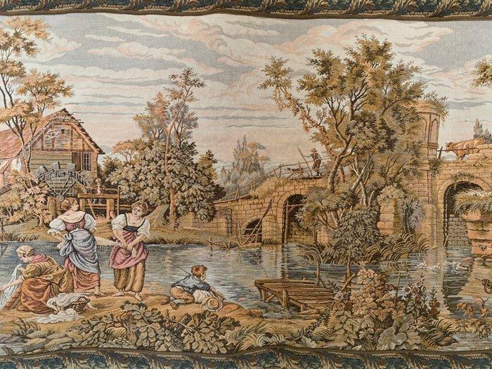 Rokoko Barock Nostalgie Landhaus Stil Gobelin Wandbehang, Antiek en Kunst, Curiosa en Brocante