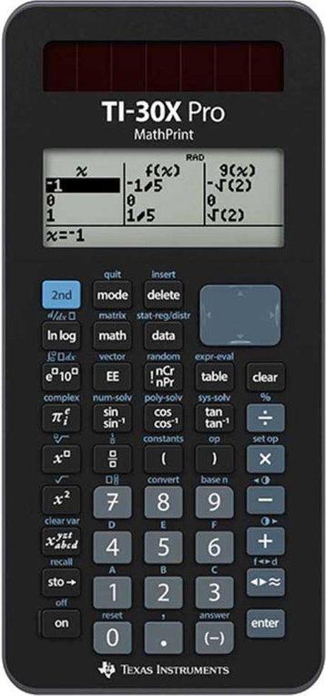 Texas Instruments TI-30X Pro MathPrint - Wetenschappelijke