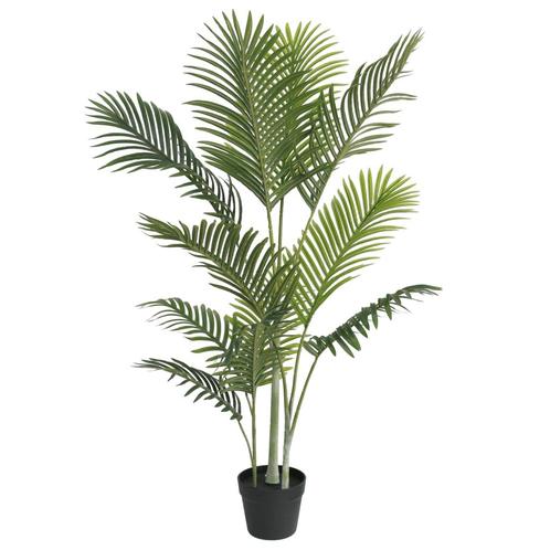 vidaXL Kunstpalmboom 120 cm polypropeen groen, Maison & Meubles, Plantes d'intérieur, Envoi