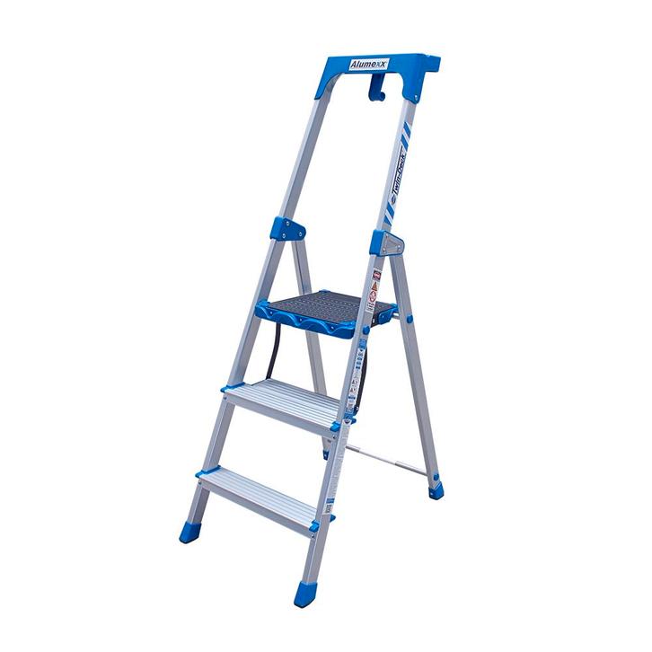 Alumexx Twin-Deck Huishoudtrap ECO, Doe-het-zelf en Bouw, Ladders en Trappen, Trap, Nieuw, Verzenden