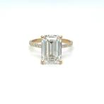 Bague - 14 carats Or jaune - 5.25ct. tw. Diamant (Cultivé en, Handtassen en Accessoires, Nieuw