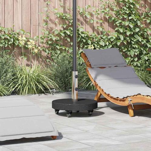 vidaXL Parasolvoet Zwart 45 x 45 x 45 cm Graniet, Tuin en Terras, Parasols, Nieuw, Verzenden