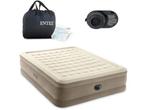 Veiling - Intex Luchtmatras 2-persoons Ultra Plush Beige 203, Caravans en Kamperen, Luchtbedden, Nieuw