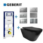 Geberit UP320 Toiletset set10 Wiesbaden Stereo Mat Zwart...